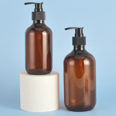 Botol Pompa PET Bulat yang Dapat Digunakan Lagi untuk 3000 pcs Mqq Custom Logo Dispensing Shampoo