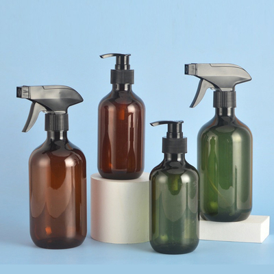 Botol Pompa PET Bulat yang Dapat Digunakan Lagi untuk 3000 pcs Mqq Custom Logo Dispensing Shampoo