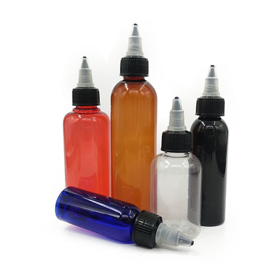 Botol kemasan cair 15ml-100ml dengan sekrup di atas dalam berbagai kapasitas dan gaya