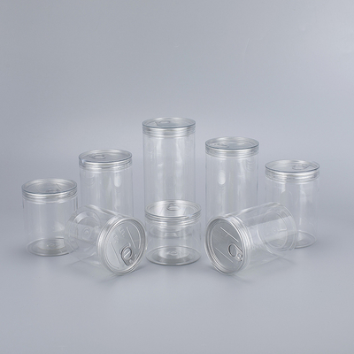 Kontainer toples cetak khusus dengan tutup aluminium yang disegel dengan foil sensitif tekanan