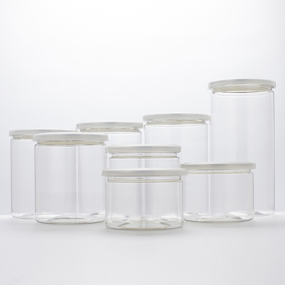 Kontainer toples plastik dengan tutup aluminium dan teknologi penyegelan sensitif tekanan