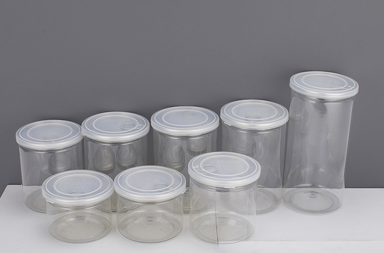 Kontainer toples plastik dengan tutup aluminium dan teknologi penyegelan sensitif tekanan