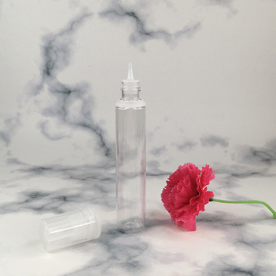 Custom Cetak PET botol dropper cair Penutup Sekrup Transparan dengan berbagai kapasitas