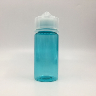 Botol Cairan Bulat 100ml Transparan Dengan Tutup Sekrup Tahan Anak