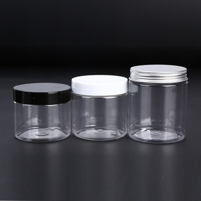 Kontainer Botol Logo Plastik yang Disesuaikan Dengan Segel Foil Aluminium Untuk Kesegaran