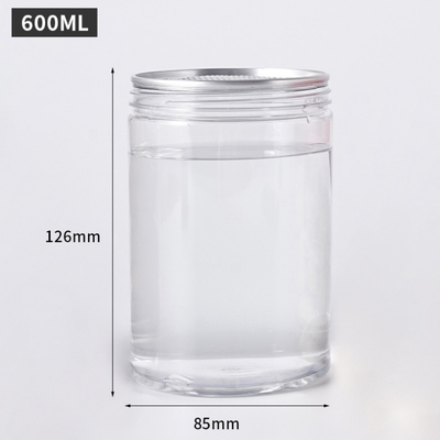 Kontainer Botol Plastik yang Dapat Disesuaikan dengan Kapasitas 2oz-8oz Transparan / Opsi Pencetakan dan Tutup Disesuaikan