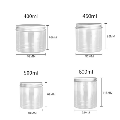Kontainer Botol Plastik 5oz yang dapat disesuaikan dengan segel aluminium foil untuk penyimpanan pribadi