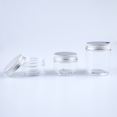 Botol plastik yang dapat disesuaikan Kontainer dengan segel aluminium untuk kesegaran