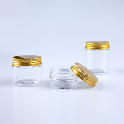 Botol plastik yang dapat disesuaikan Kontainer dengan segel aluminium untuk kesegaran