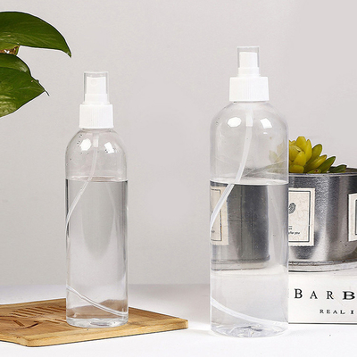 Botol Semprotan PET Bulat Transparan Berbagai Kapasitas untuk Aplikasi Permukaan Langsing