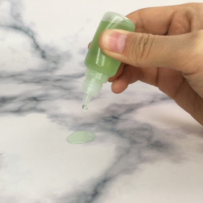 PET Bulat Childproof Screw Cap transparan E Cairan Botol dengan kustomisasi cetak warna