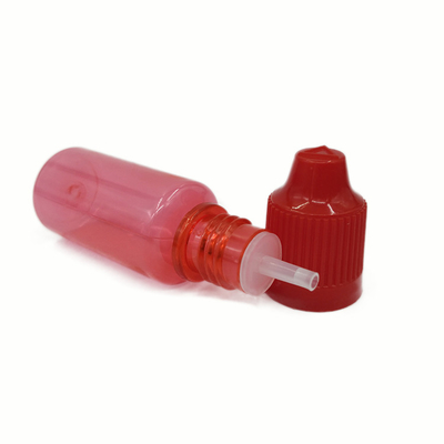 Botol cair PET E transparan 10ml 15ml 30ml 60ml 80ml 100ml dengan Logo Disesuaikan Screen Printing