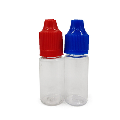 Botol cair PET E transparan 10ml 15ml 30ml 60ml 80ml 100ml dengan Logo Disesuaikan Screen Printing