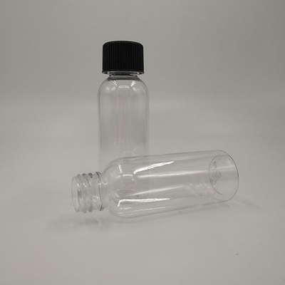 Botol Plastik Jelas dengan Panel Label dan Pencetakan Disesuaikan