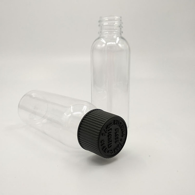 Botol Plastik Jelas dengan Panel Label dan Pencetakan Disesuaikan