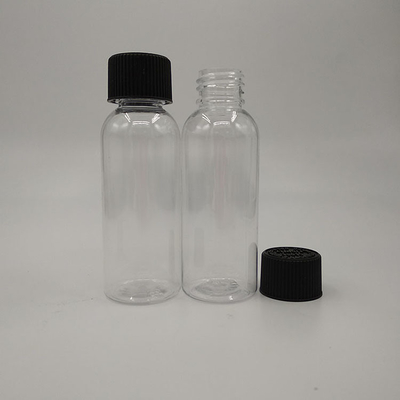 Botol Plastik Jelas dengan Panel Label dan Pencetakan Disesuaikan