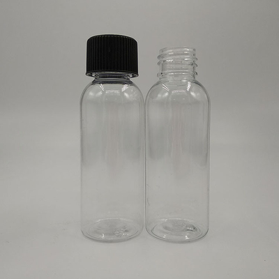 Botol Plastik Jelas dengan Panel Label dan Pencetakan Disesuaikan