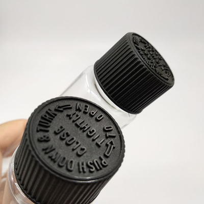 Botol Plastik Jelas dengan Panel Label dan Pencetakan Disesuaikan