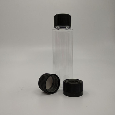 Botol Plastik Liquid Screw-On Dengan Panel Label Disesuaikan