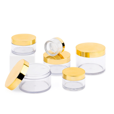 Disesuaikan Clear Cosmetic Jar Set Berbagai Ukuran Untuk Makeup Skincare Tekanan Sensitif Seal