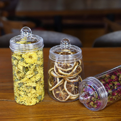 Custom Logo Sealing Plastic Beauty Jar / Plastic Container Jar Dengan Pressure Sensitive Gasket
