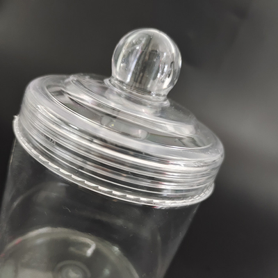 Custom Logo Sealing Plastic Beauty Jar / Plastic Container Jar Dengan Pressure Sensitive Gasket