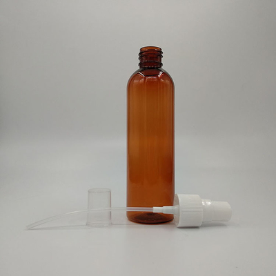 Bottle PETG bulat dengan pompa kosmetik tinggi 118mm