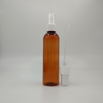 Bottle PETG bulat dengan pompa kosmetik tinggi 118mm