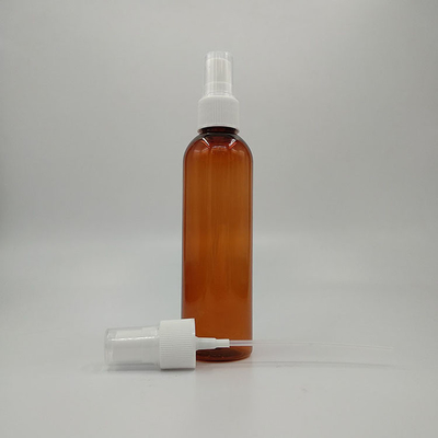 Bottle PETG bulat dengan pompa kosmetik tinggi 118mm