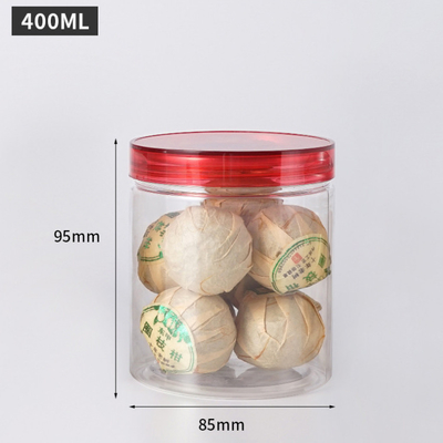 Botol Plastik Bulat dengan Tutup untuk Limbah dan Rempah-rempah (2oz-8oz)