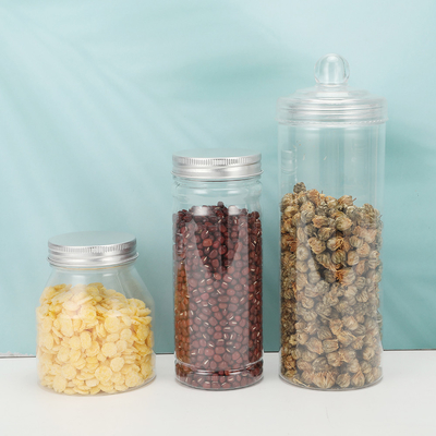 2oz Botol Plastik Transparan dengan Tutup Opsional