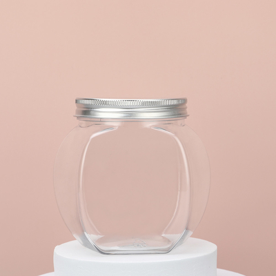Kontainer Botol Plastik dengan Tutup dengan Logo yang Dapat Disesuaikan