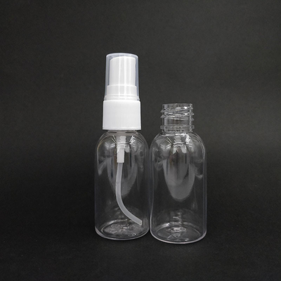 Botol semprotan plastik PET transparan dengan permukaan halus