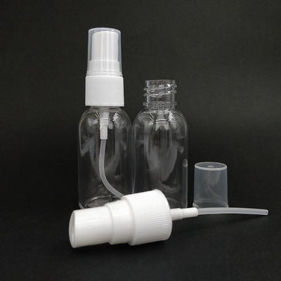 Botol semprotan plastik PET transparan dengan permukaan halus