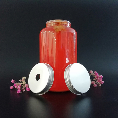 Botol teh susu persegi tahan kebocoran dengan sekrup di tutup dan pegangan ergonomis