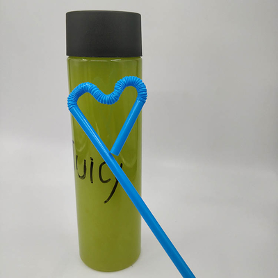 Botol Teh Susu Modern Plastik Berkeberatan dengan Genggam
