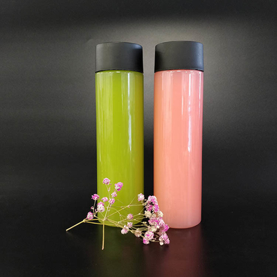 Botol Teh Susu Modern Plastik Berkeberatan dengan Genggam