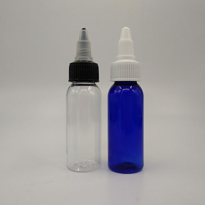 10ml-120ml Custom Logo Screw Cap 50ml Botol Dropper Kaca dengan Permukaan Lurus