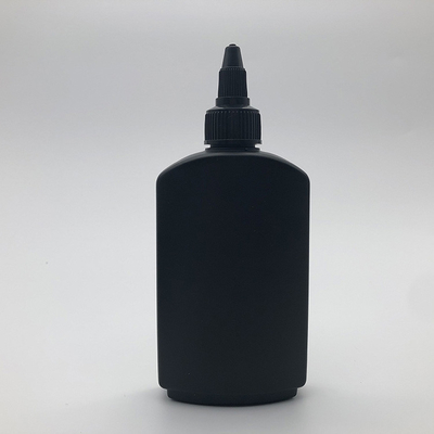 Botol dropper plastik transparan berkilau yang disesuaikan dengan logo yang dicetak untuk kemasan cairan minyak esensial