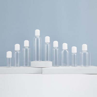 Custom Printed Clear Plastic Screw Top Bottles Dengan Screw Cap