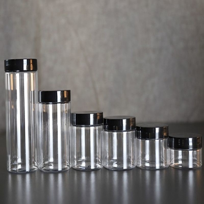 30ml 50ml 100ml 120ml 150ml 200ml 250ml 300ml 500ml Wide Mouth Clear PET Plastik wadah kemasan