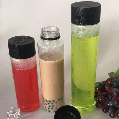Botol Teh Susu Plastik 0.5KG yang Dapat Digunakan Kembali dengan Tutup