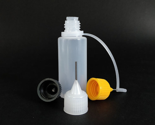 Botol Dropper Cairan Plastik dengan Tutup Sekrup yang Elegan Dengan Permukaan Lurus