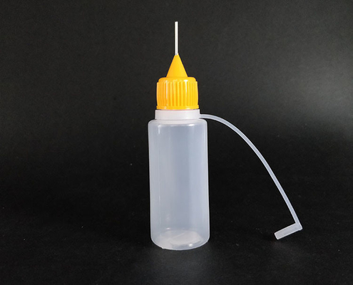 Botol Dropper Cairan Plastik dengan Tutup Sekrup yang Elegan Dengan Permukaan Lurus