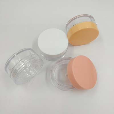 Disesuaikan permukaan halus disegel Cosmetic Plastic Jar untuk krim dan lotion dengan Label Perusahaan Pencetakan
