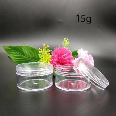 Botol kosmetik plastik bening dengan gasket sensitif tekanan