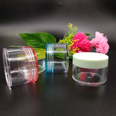 Botol kosmetik plastik bening dengan gasket sensitif tekanan