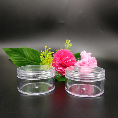 Botol kosmetik plastik bening dengan gasket sensitif tekanan