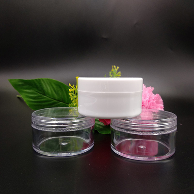 Kontainer kosmetik plastik halus transparan dengan gasket sensitif tekanan