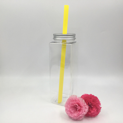 Botol Teh Susu Plastik Berkekuatan Lempeng yang Tidak Bisa Kebocoran